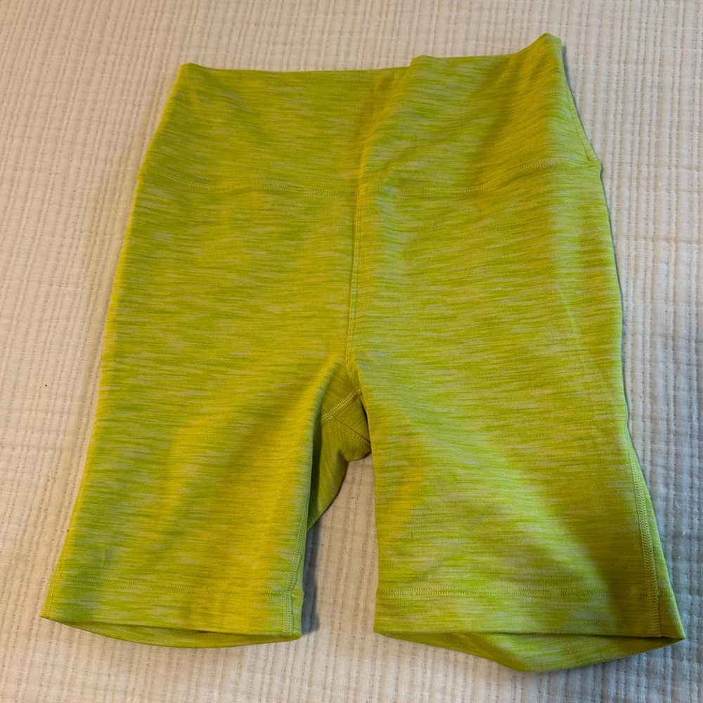 Outdoor Voices Yellow Biker Shorts
